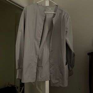 Women’s gray scrub jacket
